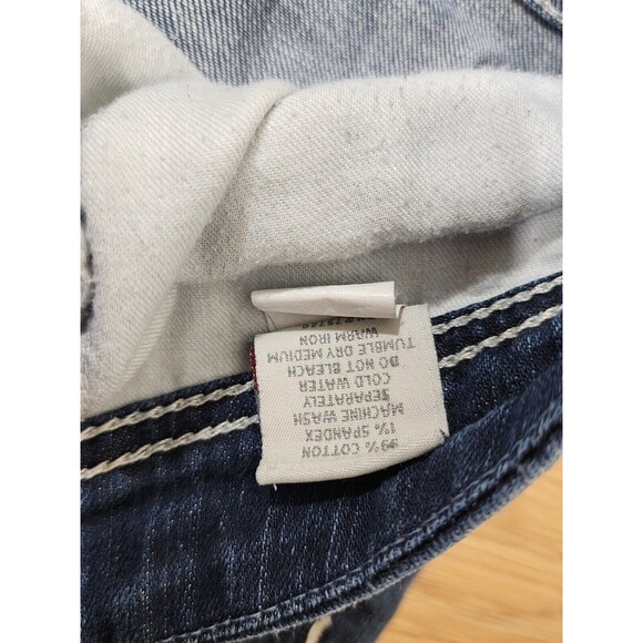 BKE Payton Jeans Womens 30 Stretch Blue Denim Pants 34x30 Distressed Flared - Picture 10 of 13